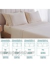 Bedsure Deep Pocket Queen Sheets Set Beige 6 Piece Queen Size Sheet Sets Soft Brushed Microfiber Wrinkle and Fade Resistant Queen Bed Sheets
