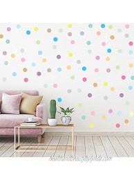 240 Pieces 2 Inch Multi-Color Dots Wall Stickers Vinyl Polka Dots Decals Circle Wall Stickers for Kids Boys Girls Bedroom Living Room Wall Decor 20 Pastel Rainbow Colors