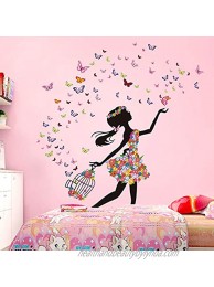 DEKOSH Girl Wall Decals for Baby Nursery | Peel & Stick Decorative Wall Art Sticker for Teen Girl Bedroom Playroom Mural