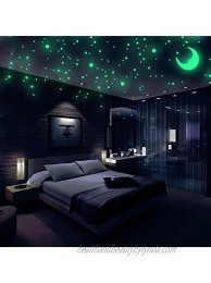 Realistic 3D Domed Glow in The Dark Stars 572 Dots in 3 Sizes and A Moon for Ceiling Or Walls Glow Brighter and Longer Than Typical Glow in The Dark Stickers Perfect for Kids Bedroom Living Room