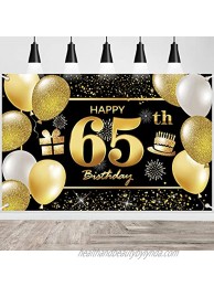 65th Happy Birthday Banner Birthday Decorations for Men Birthday Party Decorations Birthday Backdrop