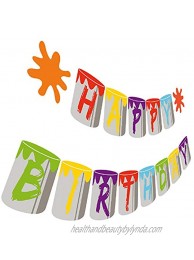 Art Birthday Banner Painting Happy Birthday Party Sign Artist Bday Bunting Hanging Decorations