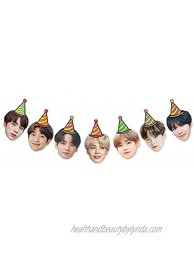 BTS Portrait Birthday Garland Bts Banner Party Decorations Dynamite Army Sign for Bts Fans