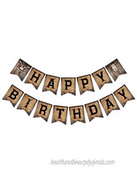 Cowboy Cowgirl Birthday Banner Rodeo Theme Party Sign Western Birthday Party Bunting Pennant