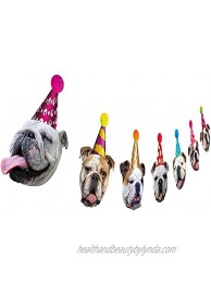 Dog Birthday Garland Funny English Bulldog Face Portrait Birthday Banner Bday Party Decoration…