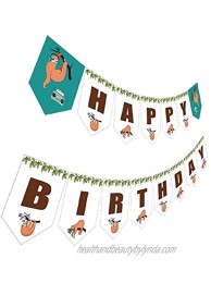Sloth Birthday Banner Sloth Happy Birthday Party Sign Folivora Bday Bunting Hanging Decoration