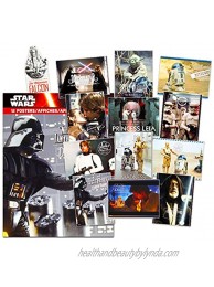 Star Wars Poster Book Super Set ~ Bundle Includes 12 Classic Star Wars Posters Featuring Darth Vader Yoda Princess Leia R2-D2 and More with Bookmark