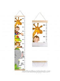 Animals Growth Chart for Kids Baby Height Chart Canvas Height Measuring Rulers for Boys Girls Animals 1
