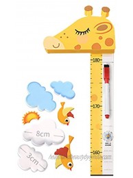 Erthree Height Chart for Kids,Height Measurement for Kids,Kids Growth Chart for Kids,3D Wall Sticker Children Height Ruler for Home Decorative