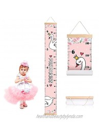 Growth Chart for Kids Height Chart for Kids Girls Wall Room Decor Removable Growth Height Chart Canvas & Wooden