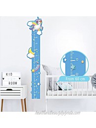 Kids Growth Height Chart Boys and Girls Measuring Growth Wall Decals Room Wall Rulers Children's Bedroom Nursery Nursery Baby Room Classroom Height Wall Chart Decoration Little Pegasus