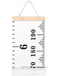 MIBOTE Baby Growth Chart Handing Ruler Wall Decor for Kids Canvas Removable Growth Height Chart 79" x 7.9"