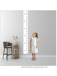 Niwo ART Baby Growth Chart Wall Decor for Kids Peel & Stick Self-Adhesive Removable Growth Height Ruler Black & White