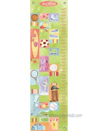 Oopsy Daisy All Star Girl by Donna Ingemanson Growth Charts 12 by 42-Inch