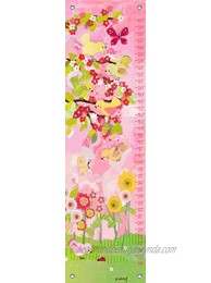 Oopsy Daisy Cherry Blossom Birdies Growth Chart Pink Yellow 12" x 42"