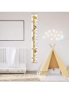 Outivity Baby Growth Height Chart Hanging Ruler Wall Decals for Kids Boys Girls Canvas and Wood Removable Measure Wall Ruler for Children