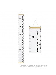 PandaEar Baby Height Growth Chart Ruler| Kids Boys Girls | Removable Wall Decor Measurement 79" x 7.9" White