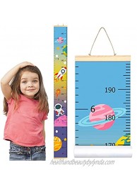PASHOP Growth Charts for Kids Canvas Growth Chart Ruler for Girls Boys Baby Measure Height Chart Removable Handing Ruler Wall Decor 79" x 7.9"