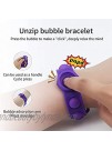 Stress Relief Wristband Fidget Toys,Wristband Simple Dimple Hand Finger Press Silicone Bracelet Toy for Kids Adults ADHD ADD Anxiety Autism Rainbow