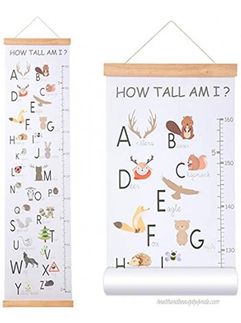 SUYEPER Growth Chart for Kids Height Ruler with Learning Decor Made by Canvas Large Size