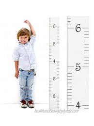 Wooden Ruler Growth Height Chart Ruler for Measurement for Kids Boys + Girls | Baby Shower Gift | Original White