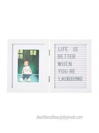 Kate & Milo Baby's Letterboard Picture Frame White