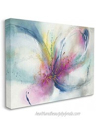Stupell Industries Organic Butterfly Shape Pink Blue Nature Painting Designed by K. Nari Wall Art 16 x 20 Canvas