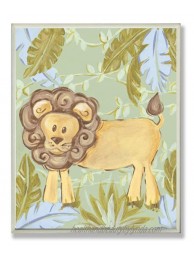 The Kids Room by Stupell Lion in The Jungle Rectangle Wall Plaque