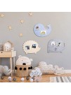 Nooske Felt Pin Boards for Kids Decorative Display Boards for Pictures Notes Artwork Memo Wall Accessories for Child's Bedroom or School Classroom With 12 Push Pins and Adhesive Tape 3-Pack