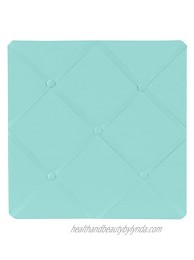 Turquoise Blue Fabric Memory Memo Photo Bulletin Board by Sweet Jojo Designs