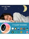 I.CODE Sun & Moon Rise Kids Alarm Clock Children's Sleep Trainer ,Sleep Sound Machine Wake Up Light & Night Light ,Teach Kids Day & Night