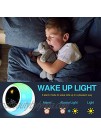 I.CODE Sun & Moon Rise Kids Alarm Clock Children's Sleep Trainer ,Sleep Sound Machine Wake Up Light & Night Light ,Teach Kids Day & Night