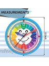 M.A CHALJUPHI Kids Clock | Kids Room Playroom Analog Silent Wall Clock | Visual Learning Bedroom Clock for Kids | Perfect Educational Tool for Home Classroom Teachers and Parents.