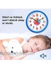 Vigorwise Telling Time Teaching Clock for Kid & Parents 10 Inch Education Wall Clock for Student & Teacher Silent Non Ticking Analog Learning Clock Decor for Home Baby Room School Classroom Blue