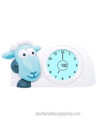 Zazu Kids Sam Sleep Trainer Alarm Clock and Night Light Blue Sheep Toy