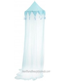 Cotton Loft Harlequin Kids Collapsible Hoop Sheer Bed Canopy One Size Blue