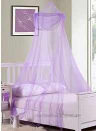 Fantasy Kids Raisinette Collapsible Hoop Sheer Bed Canopy One Size Purple