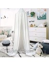 HEARTNICE Girls Bed Canopy Reading Nook Tent Dome Mosquito Net Hanging Decoration Indoor Game House for Baby KidsWhite