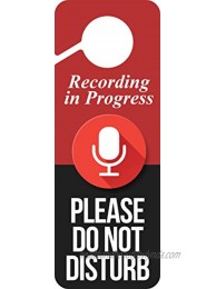 Baby Marley Recording in Progress Do Not Disturb Door Hanger Sign