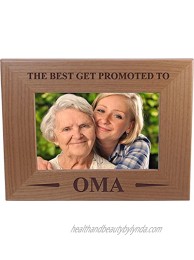 Only The Best Get Promoted To Oma 4x6 Inch Wood Picture Frame Great Gift for Mothers's Day Birthday or Christmas Gift for Mom Grandma Wife