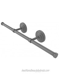 Allied Brass QN-GT-3 Que Collection Wall Mounted Horizontal Guest Towel Holder Matte Gray