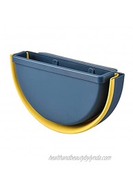 Foldable Hanging Dustbin This Product can be Used in The Kitchen Car Bedroom Bathroom Yard etc. It can be Installed on Drawers Cabinets Doors Walls etc.Blue + Beige Blue
