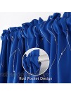 Deconovo Thermal Insulated Blackout Curtains for Sliding Glass Door Light Blocking Curtains with Rod Pocket Window Panels for Livingroom Set of 2 Panels W52 x L95 Inch Royal Blue