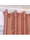 LQIAO 2019 New Sequin Rose Gold Curtains 50x63in Sparkly Rose Gold Fabric Photography Backdrop for Bedroom Kitchen Kids Room or Living Room,1 Panel Drapes 50-Inch-by-63-Inch Hooks Style Possible
