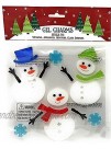 Gel Charms Christmas Window Clings Snowman and Snowflakes