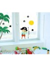 Home Stickers HOWI 1459 Pirate and Stars Window Stickers