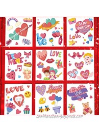 Konsait 80+ pcs Valentine's Day Window Clings Decals Heart Window Glass Decorations with Static Sticker Decor for Holiday Ornaments,Valentine's Day Wedding Anniversary Party Decor Supplies Favor