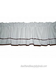 Baby Doll Bedding Unique Hotel Style Window Valance Chocolate