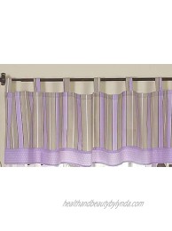 Window Valance for Purple and Brown Mod Dots Bedding Sets by Sweet Jojo Designs
