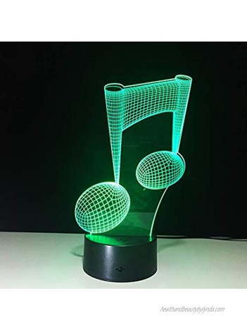 3D Lamp Desk Ephvan 3D Music Visualization 7 Colors Change Optical Illusion Led Touch Sensor Lamp Atmosphere Bedside Lamp for Home Décor,Children Friend Gift
